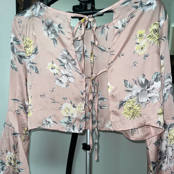 Silk floral shorts set - Picture 4 of 11